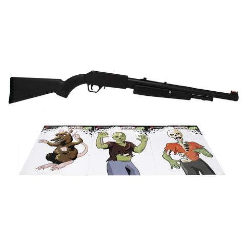 Zombie .177 Single Stroke BB Gun - Pump Action, 20 Round