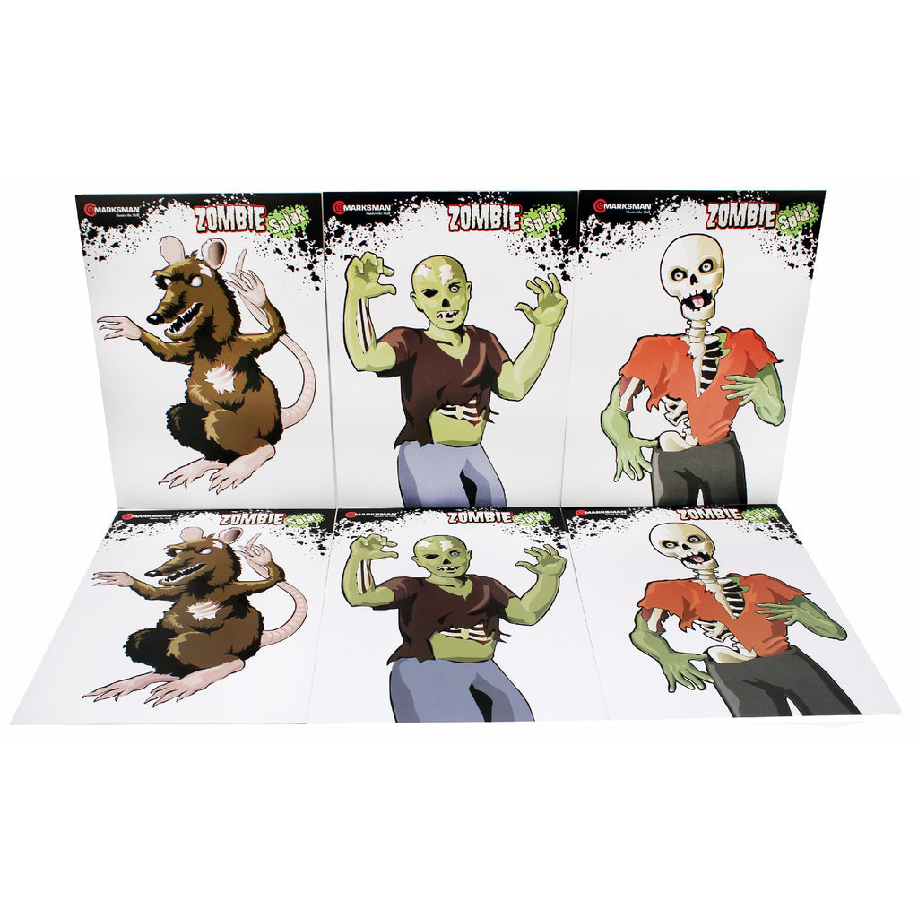 Zombie Style Paper Targets 3 Styles 2 ea