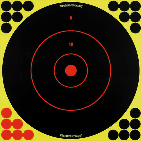 Shoot-N-C Targets: Bull's-Eye - SRC-5 12" Round 200 Yard (5 Pack)