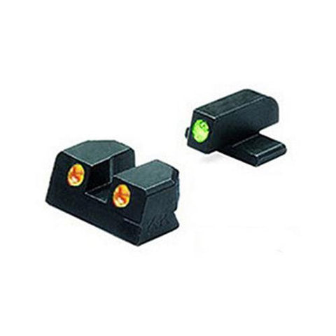 Springfield - Tru-Dot Sights - XD 9mm & .40 Green-Orange Fixed Set