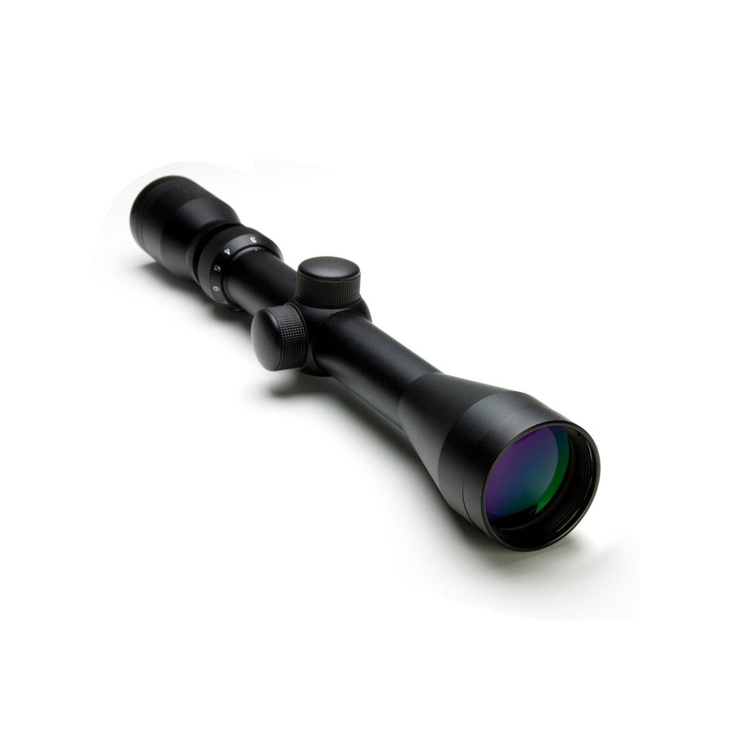 3-9x40 Black Scope-Green Lens-Ring