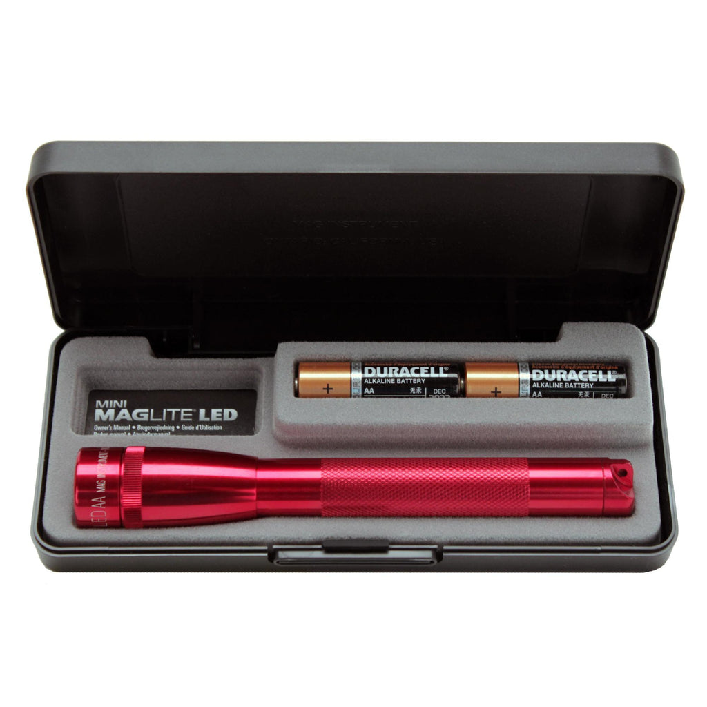 2 Cell - AA LED Mini Maglite Presentation Box, Red