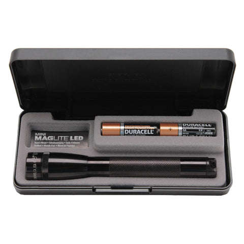 2 Cell - AA LED Mini Maglite Presentation Box, Black