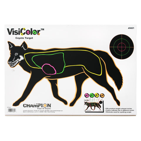 Visicolor Targets - Coyote (10 Pack)