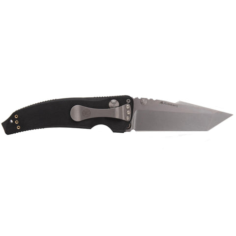 EX03 Folder 4" - Tanto Blade, Tumble Finish, Polymer, Matte Black